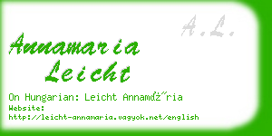 annamaria leicht business card